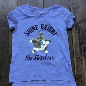 AQUA BLUE FLIP T-SHIRT!!!